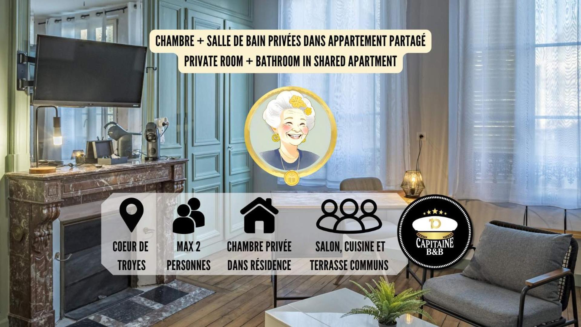 Chez Suzanne 0 - Chambre Privee Dans Maison De Ville - Confort - Hypercentre Троа Екстериор снимка